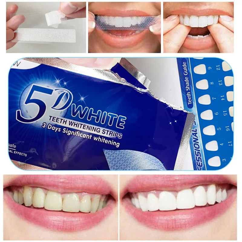1-10sticker 5D Teeth Stickers  - Teeth Whitening Near Me ulasan dan harga
